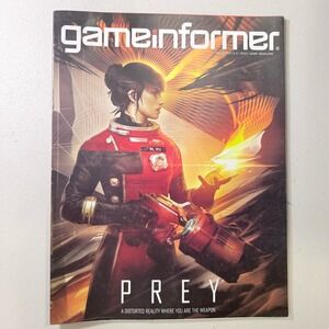 Game Informer Magazine Prey Cover Arkane Studios Bethesda Video Game Collectible